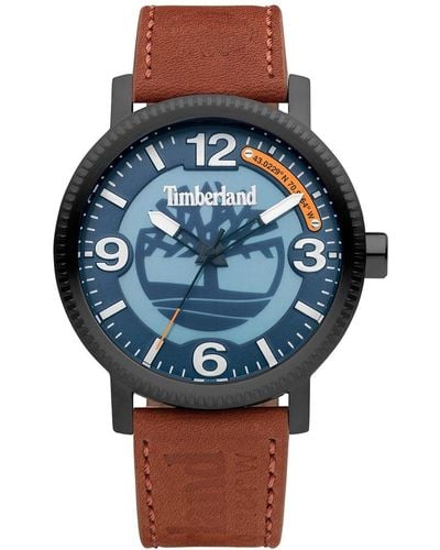 Timberland Analoog Kwarts Horloge Met Lederen Armband Tdwga2101503 - Bruin
