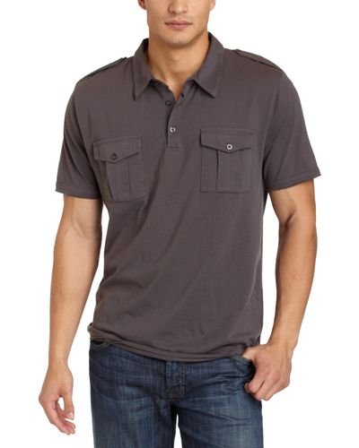French Connection Men's Surplus Polo - Gray