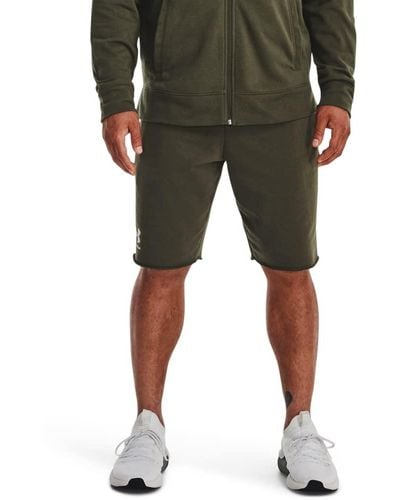 Under Armour Rival Terry Shorts, - Green