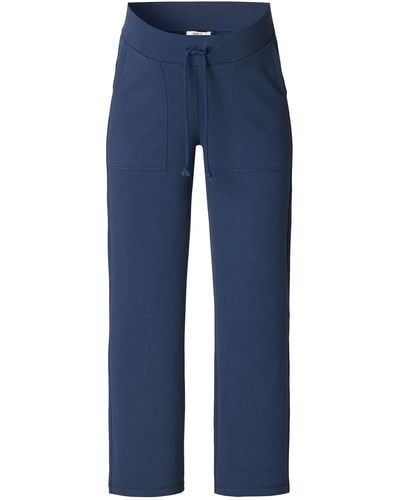 Esprit Trousers Knitted Under The Belly - Blue