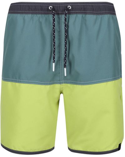 Regatta S Benicio Quick Drying Adjustable Swimming Shorts - Green
