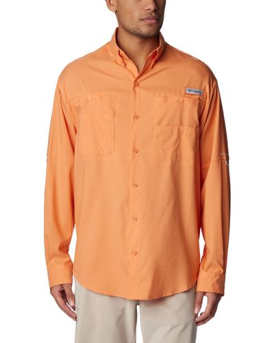 Columbia Tamiami Ii Long Sleeve Shirt Hiking - Orange
