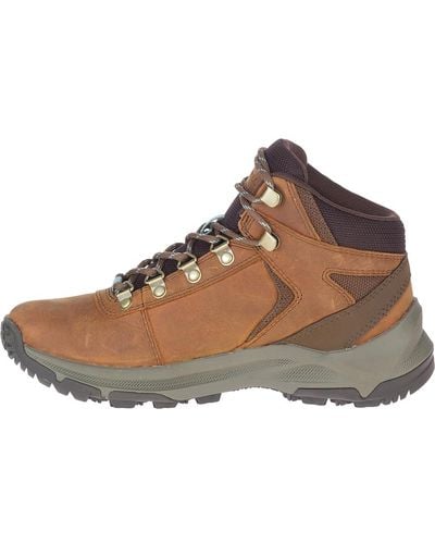 Merrell Erie Mid Ltr Wp High Hiking Shoes - Brown