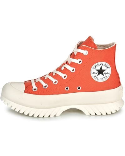 Converse Chuck Taylor All Star Lugged 2.0 Platform Seasonal Colour Trainer - Red