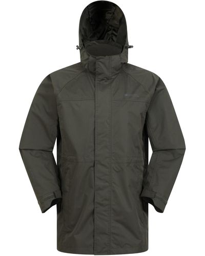 Mountain Warehouse Breathable Mesh Lined Coat With Taped Seams - Spring Wet - Grey