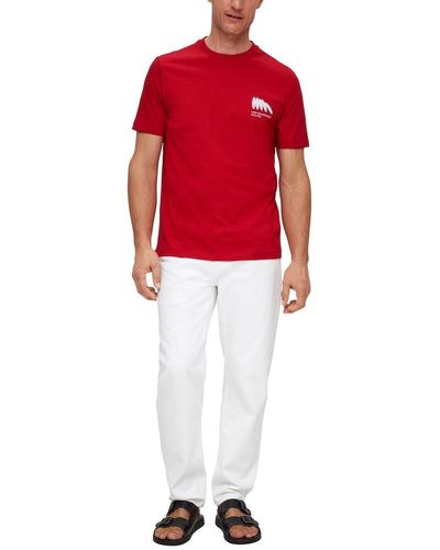 S.oliver T-Shirt Kurzarm,S,Rot