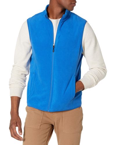 Amazon Essentials Full-zip Polar Fleece Vest - Blue