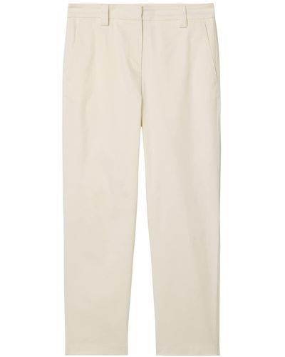 Marc O' Polo 7/8-Hose Pants, modern , tapered leg, high rise, welt pocket im modernen Chino-Style - Weiß