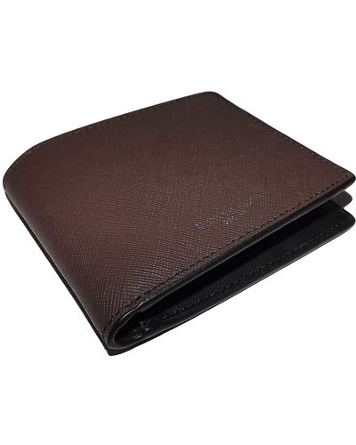 Michael Kors Leather Andy 6 Bifold Pocket Wallet Brown - Mehrfarbig
