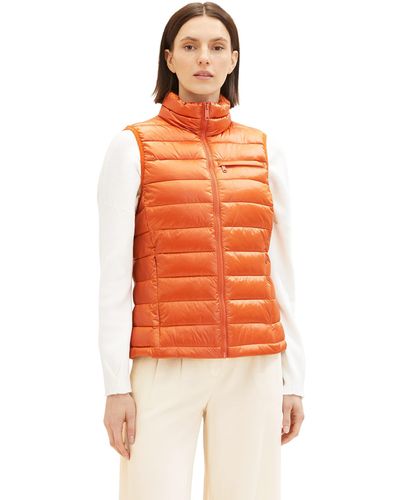 Tom Tailor Lightweight Steppweste - Orange