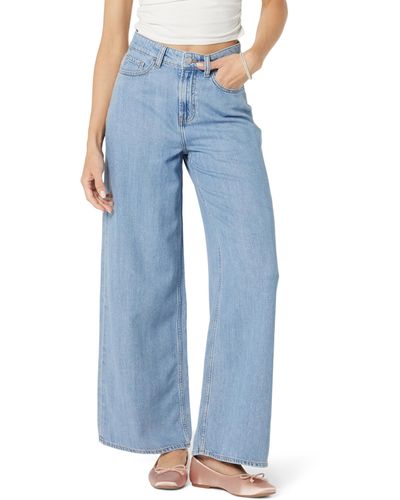 The Drop Alba Wide-leg Relaxed Denim Trousers - Blue
