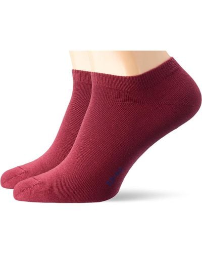 Esprit Basic Uni 2-pack M Sn Cotton Low-cut Plain 2 Pairs Trainer Socks - Red