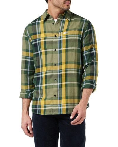 Wrangler 1 Pocket Shirt Camicia - Verde