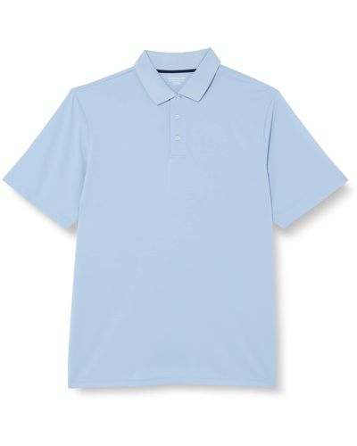Amazon Essentials Schnell trocknendes Golf-Polohemd mit normaler Passform - Blau