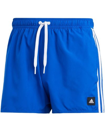 adidas 3-Stripes CLX Very Length Swim Shorts Badehose - Blau