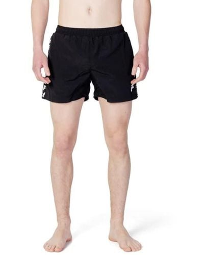 Fila Segrate Beach Shorts Pantaloncini da Spiaggia - Nero