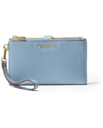 Michael Kors Michael Adele Double Zip Wristlet - Blauw