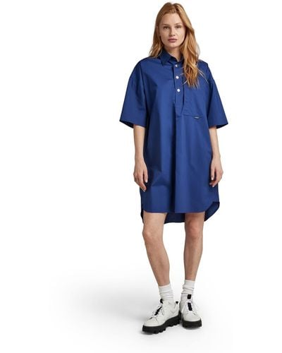 G-Star RAW Shirt 2.0 Casual Dress - Blauw