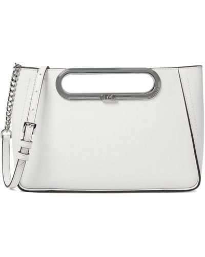 Michael Kors Chelsea Large Convertible Clutch Bag Optic White One Size