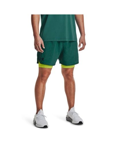 Under Armour Ua Vanish Wvn 2-in-1 Vent Sts Shorts - Green