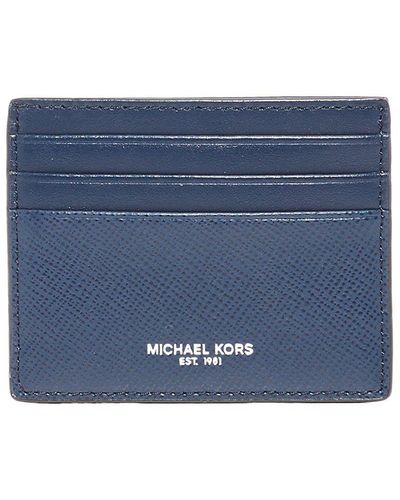 Michael Kors Porta carte di credito Harrison uomo navy - Blu