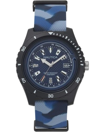 Nautica Armbanduhr NAPSRF005 - Blau