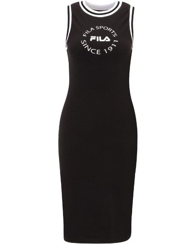 Fila Lublin Graphic Dress Abito in Jersey - Nero