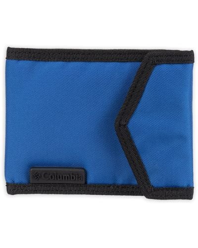 Columbia Portafoglio tattico da uomo in nylon RFID in tessuto sportivo - Blu