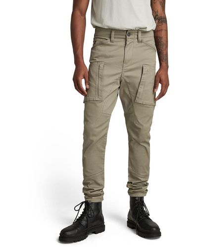 G-Star RAW Pantalones Zip Pocket 3D Skinny Cargo - Neutro