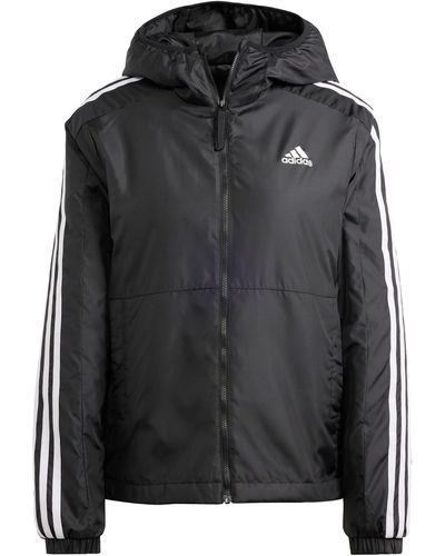 adidas Essentials Insulated Capuchonjack - Zwart