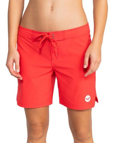 Roxy To Dye 7" Boardshort Board Shorts - Red