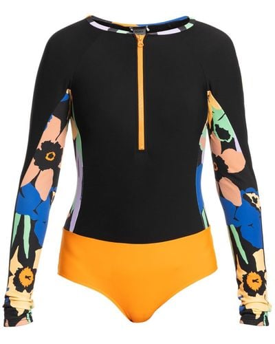 Roxy Long Sleeve One-Piece Swimsuit for - Langärmliger Badeanzug - Frauen - M - Schwarz