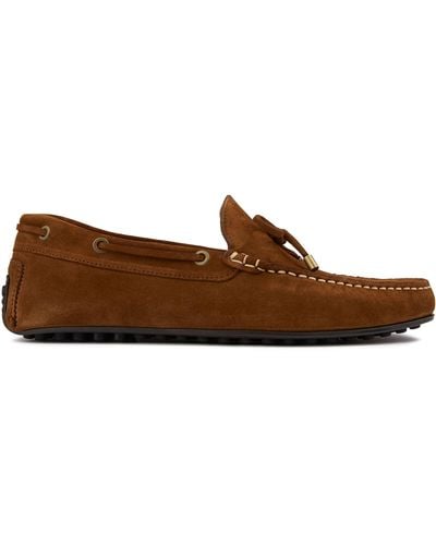 Hackett Driver Suede Shoes - Brown