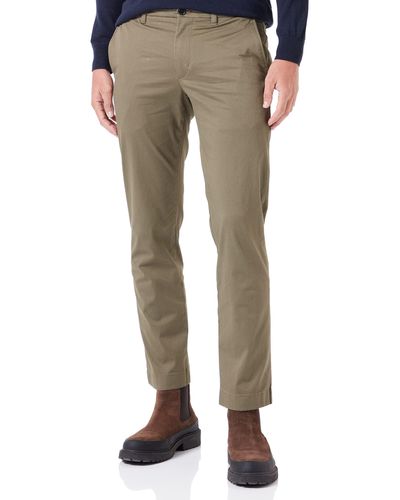 Tommy Hilfiger Denton Printed Structure Woven Trousers - Natural