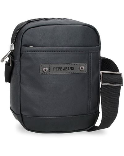 Pepe Jeans Hatfield Small Shoulder Bag Black 15 X 19.5 X 6 Cm Polyester