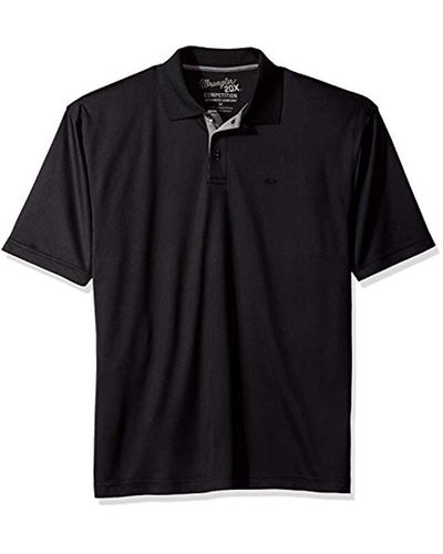 Wrangler 's 20x Advanced Comfort Short Sleeve Performance Polo Shirt - Black