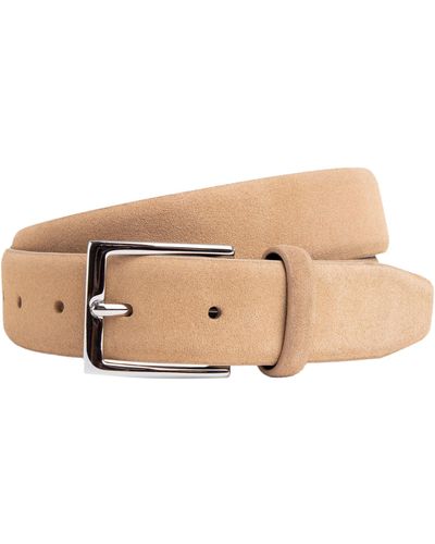 Hackett Suede Feather Edge Belt - Schwarz