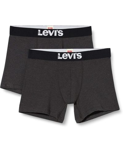 Levi's Solid Basic Boxers Shorts - Black