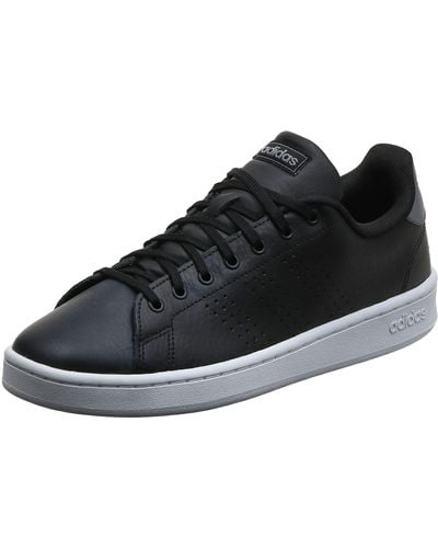 Adidas advantage clean mens trainers black store