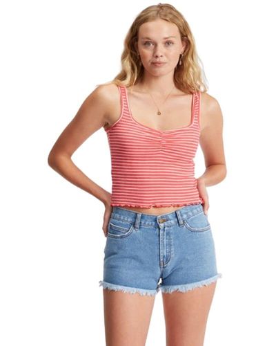 Billabong Searching For Sun Tank Fuego Lg - Red