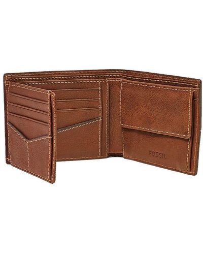Fossil Sml1067210 Wallet Wallet Purse Wallet Leather Brown