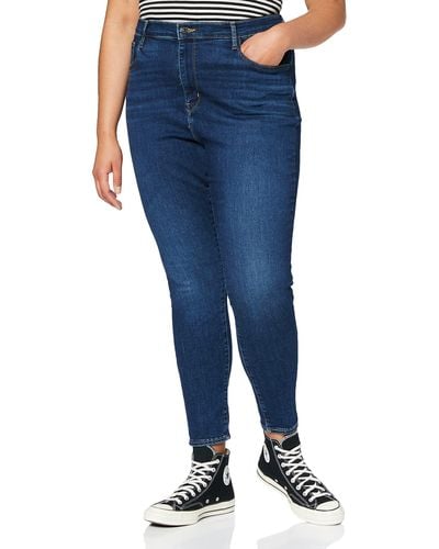 Levi's Plus Size Mile High Super Skinny Jeans Rome In Case - Blau