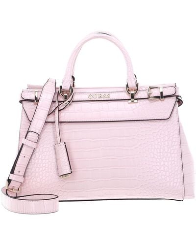 Guess Sestri Luxury Satchel Pale Pink - Rose