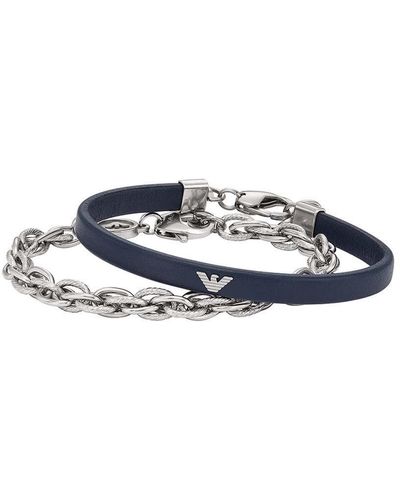 Emporio Armani Armband Für Männer Sentimental - Blau