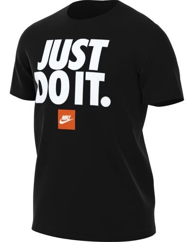 Nike M NSW Tee Fran JDI Verbiage T-Shirt - Schwarz
