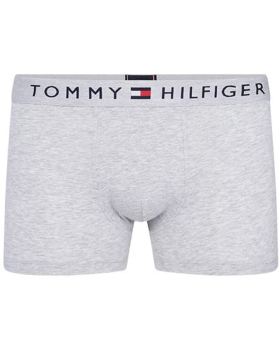 Tommy Hilfiger Um0um01646 Trunk Underwear Grey Heather S - Blue