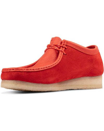 Clarks Mens 26134200-10 Wallabee - Red