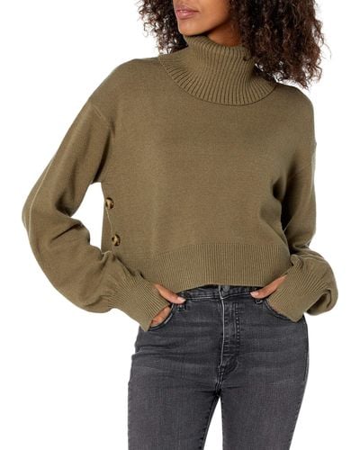 The Drop @lucyswhims Long Sleeve Cropped Turtleneck Sweater - Multicolor