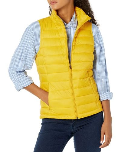 Amazon Essentials Lightweight Water-resistant Packable Puffer Vest - Yellow