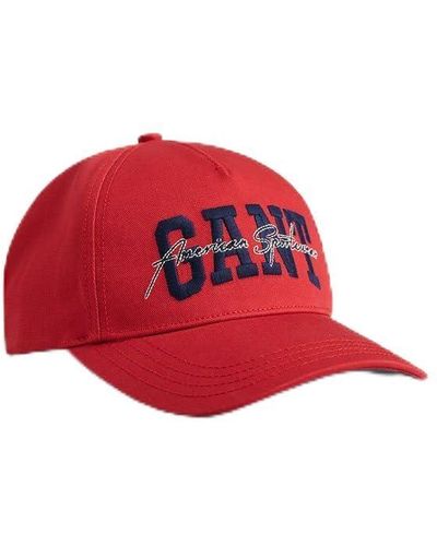 GANT Arch Script Cotton Twill Cap Baseballkappe - Rot